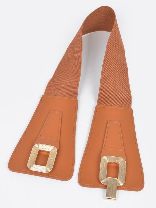 Wide Metal Link Elastic Belt main image 4